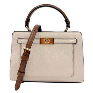Coach Cream and Brown Crossbody Bag